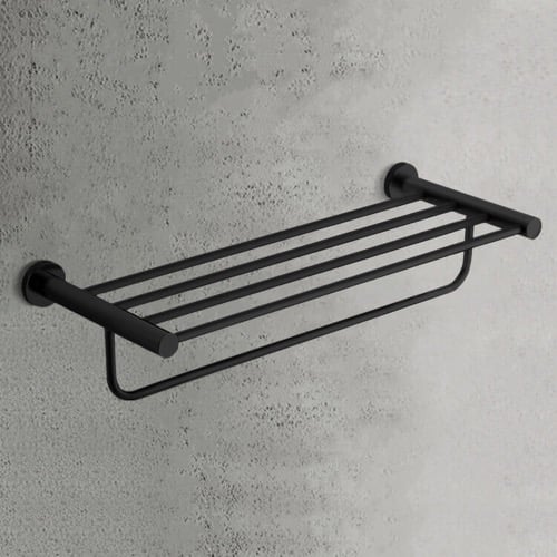 Matte Black Towel Rack Nameeks NCB104